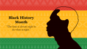 Black History Color Backgrounds For PowerPoint Slide